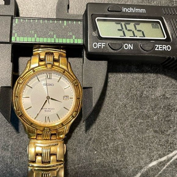 Vintage Men’s Seiko 7N32-0149 Gold Tone Watch - New Battery - Picture 3 of 7